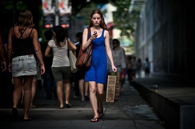 Danny Santos blue dress