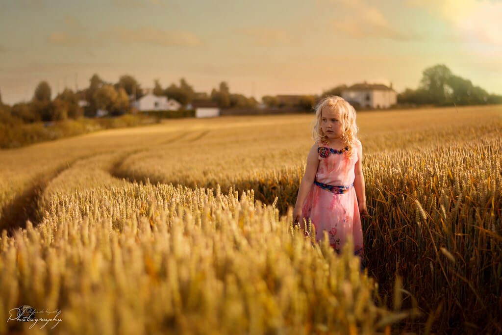 Malgorzata Kapustka - wheat field portrait