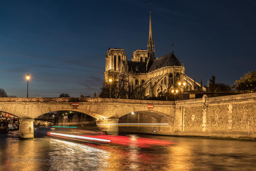 Howard Ferrier - Notre-Dame cathedral and Pont de l'Archevêché