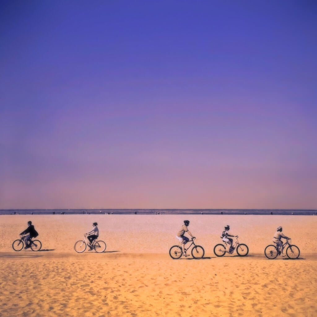 Sharon LuVisi - bicycles on beach