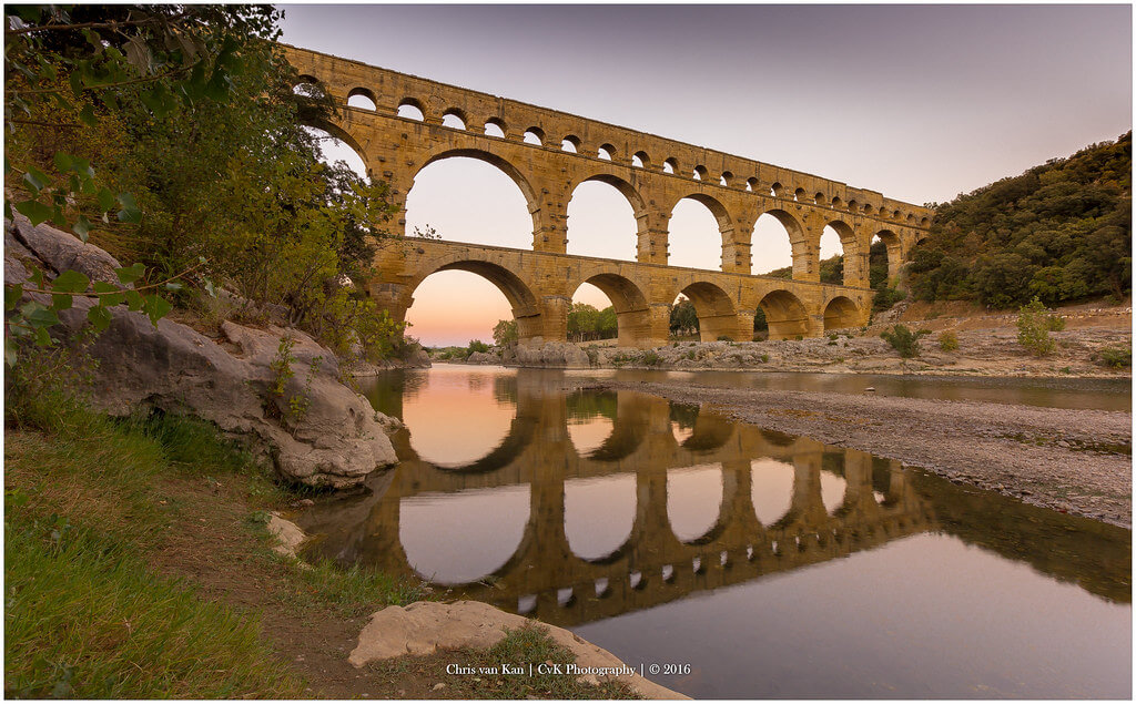 Chris van Kan - Pont Du Gard by Sunset, France