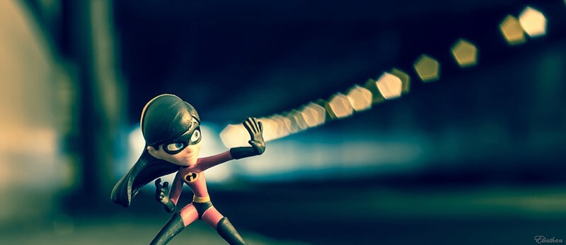 bokeh action figure